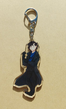 -OUT OF STOCK- Sherlock- 30 zł - clear acrylic, 9 x 5 + 5 cm