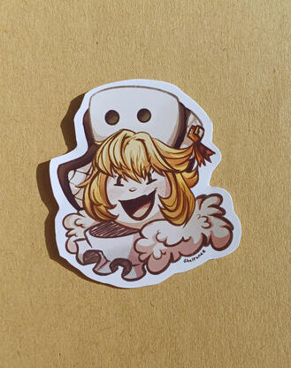 Hook - 4 zł - regular sticker paper, 5 x 5 cm