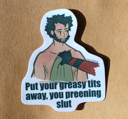 Wolverine - 4 zł - regular sticker paper, 6 x 7 cm