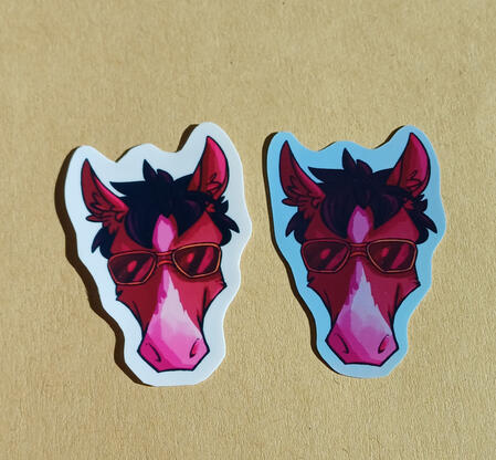 BoJack - 4 zł - regular or holo sticker paper, 5 x 3,5 cm