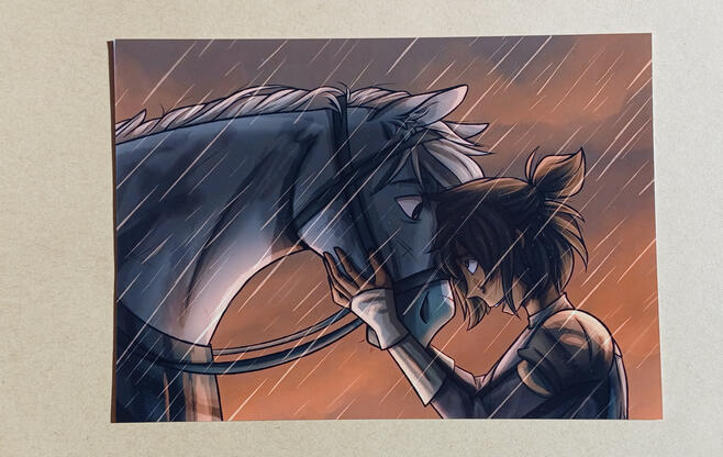Horse + Raider - A5