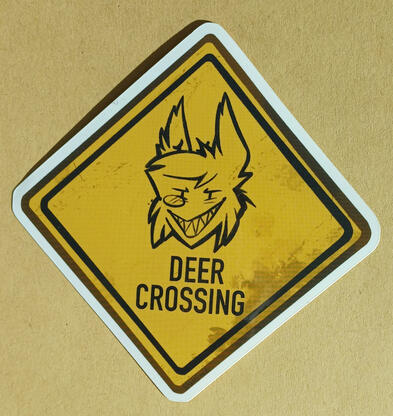 Alastor CAR STICKER - 10 zł - vinyl sticker (weather resistant), 11 x 11 cm