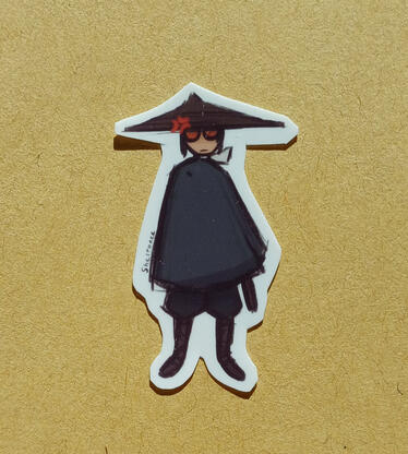 Tiny Mizu - 4 zł - regular sticker paper, 4 x 2 cm