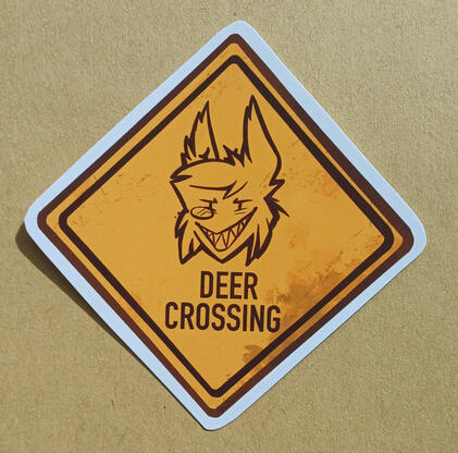 Alastor - 4 zł - regular sticker paper, 8 x 8 cm