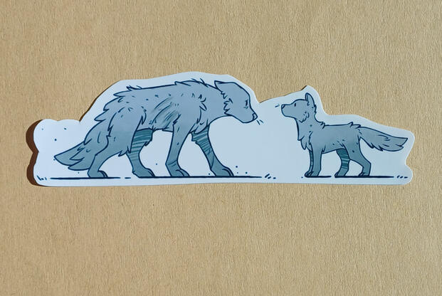 Sean + Daniel - 6 zł - regular sticker paper, 13,5 x 4,5 cm