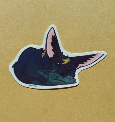 Fennec Tighnari - 4 zł - regular sticker paper, 8,5 x 5,5 cm