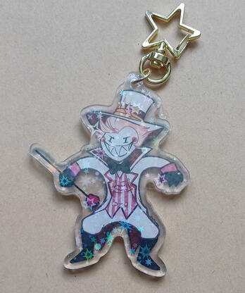 Lucifer - 30 zł - star holo, 7,5 x 6 + 4 cm