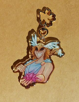 Hermes - 35 zł - glitter epoxy, 7,5 x 6 + 4 cm