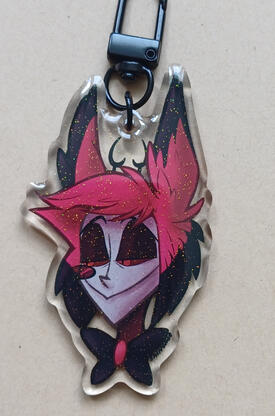 -OUT OF STOCK- Alastor - 30 zł - glitter epoxy, 7,5 x 4,5 + 4 cm