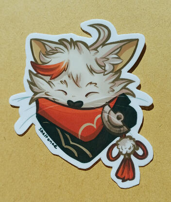 CATzuha - 4 zł - regular sticker paper, 6,5 x 6 cm