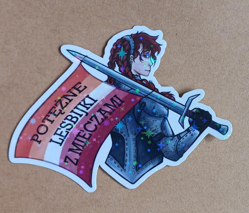 Potężne lesbijki - 6 zł - holo star glossy paper, 6,5 x 9 cm